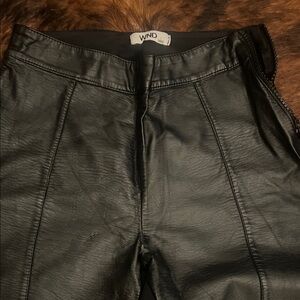 WND Black Leather Pants